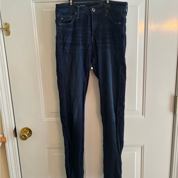 👖 AG Adriano Goldschmied The Abbey Super Skinny Jeans – Dark Wash – Size 27R - Picture 1 of 7